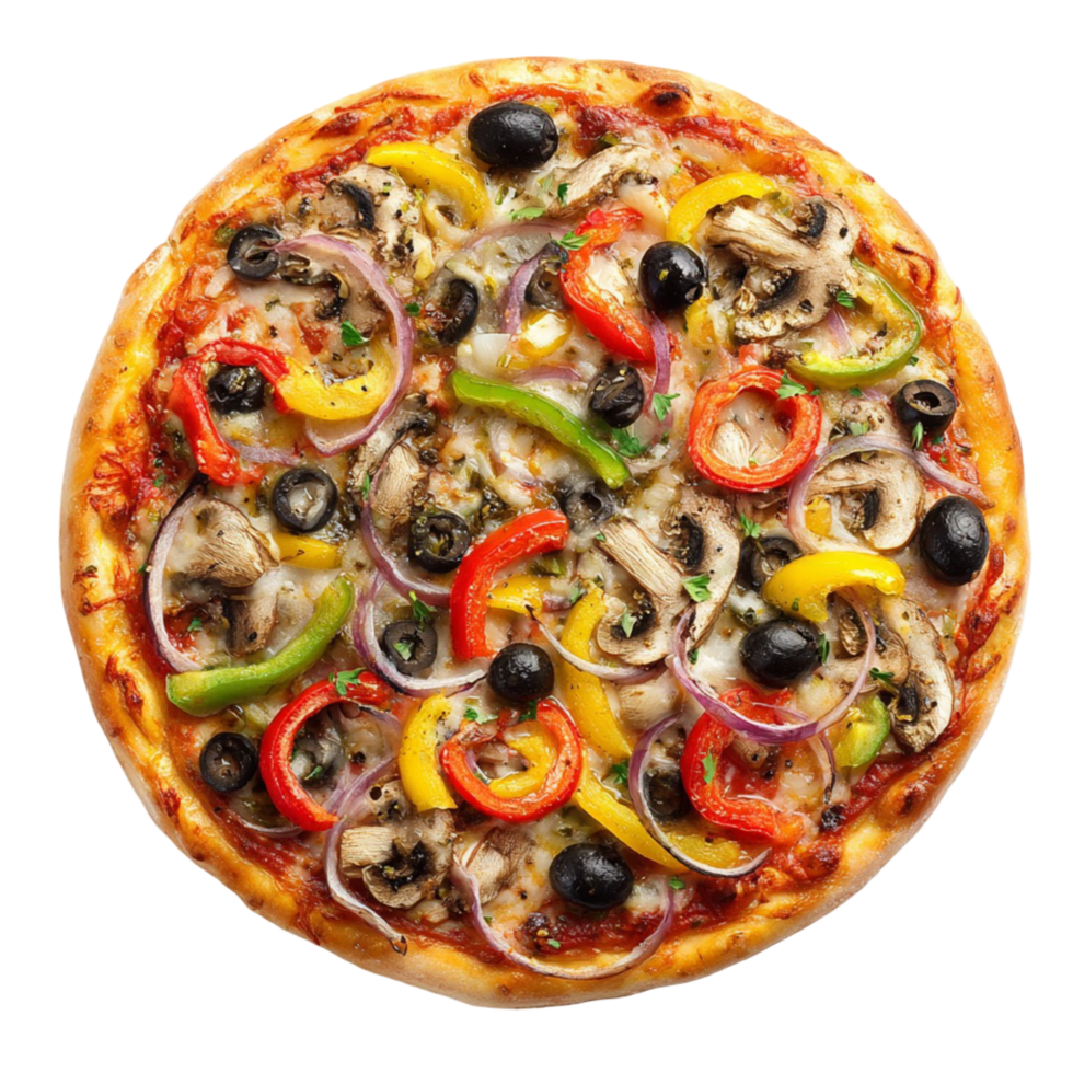 vegetable-pizza-with-olives-free-png